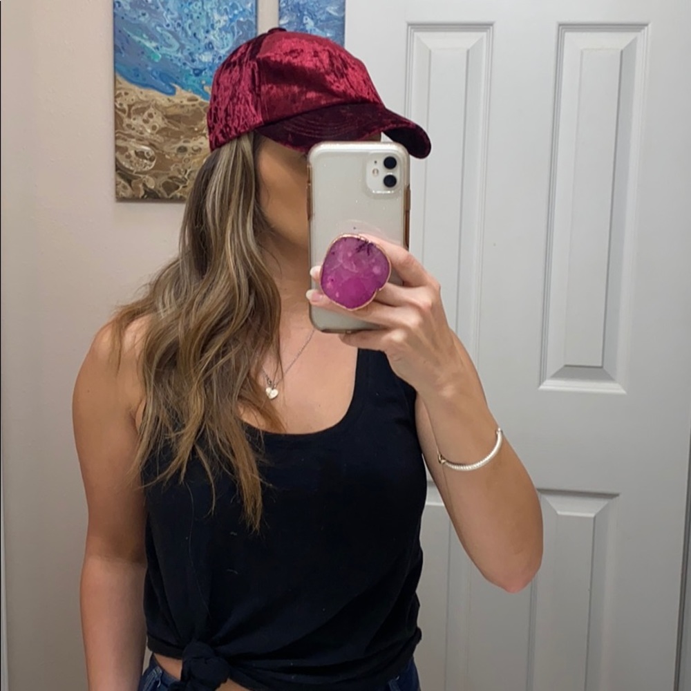 Perfect Fall Velvet Cap.